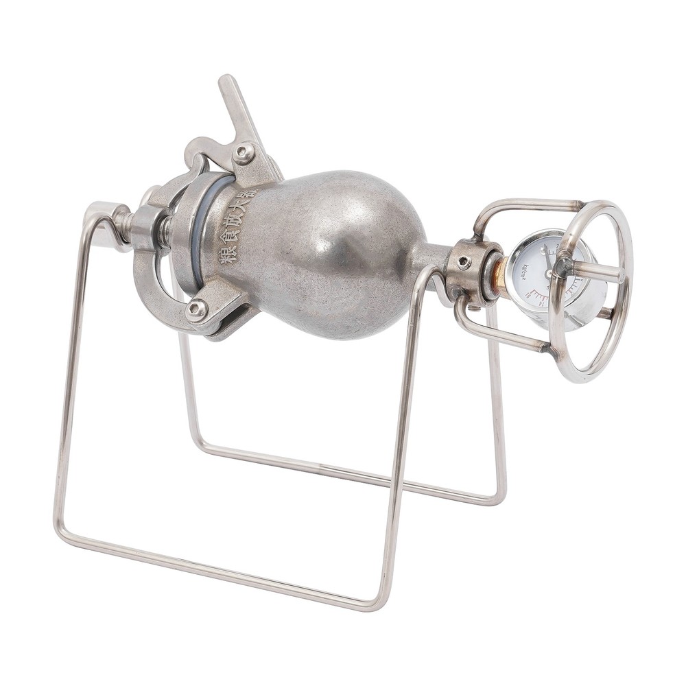 Hand-cranked Popcorn Maker Cannon Corn Popper Pop Corn Puffing Machine Stainless