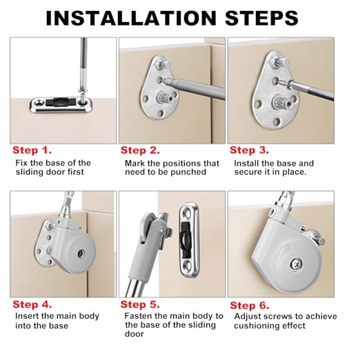 1 Pack 105 Degree Soft Closing Support Rod Hinges,Pull Down Bracket Gray-1pcs