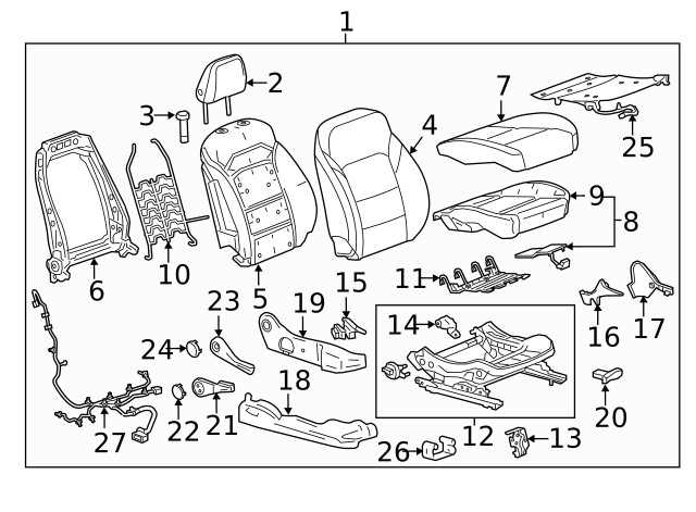 Genuine GM Headrest 42619700