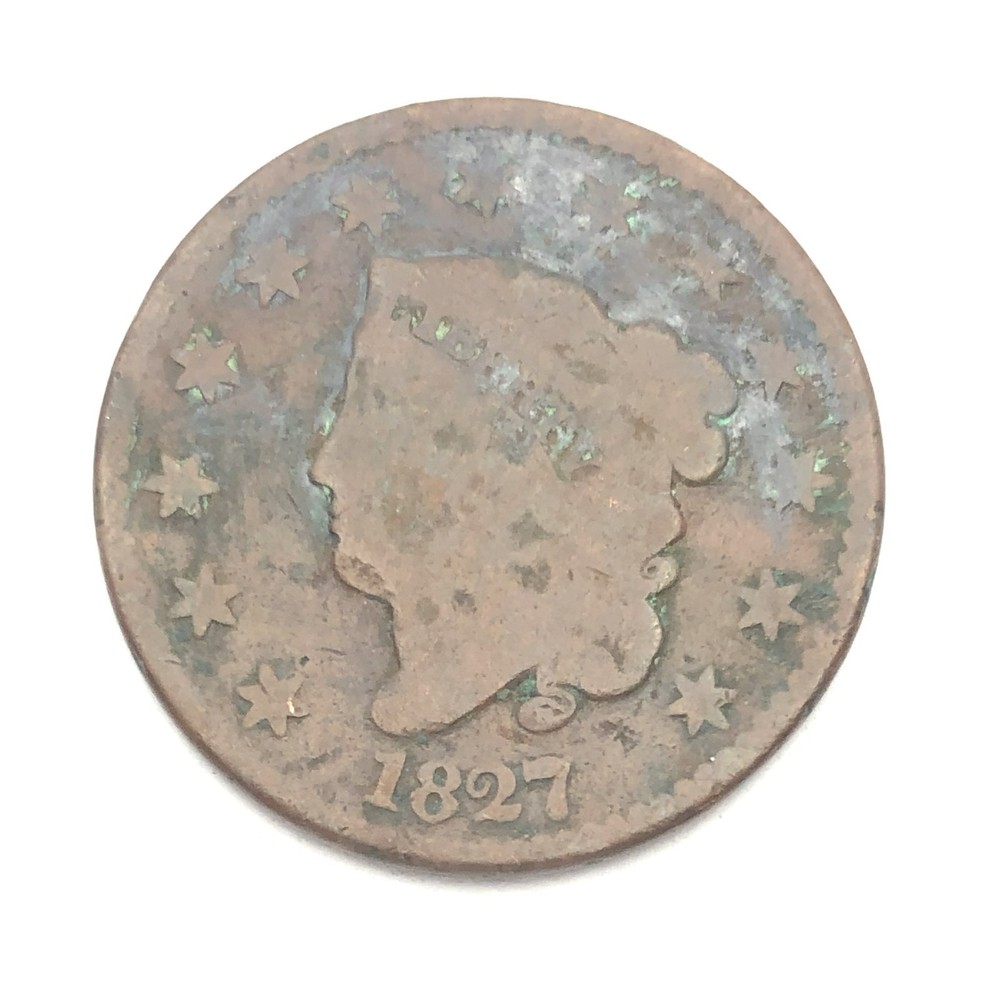 1827  Coronet Head Large Cent