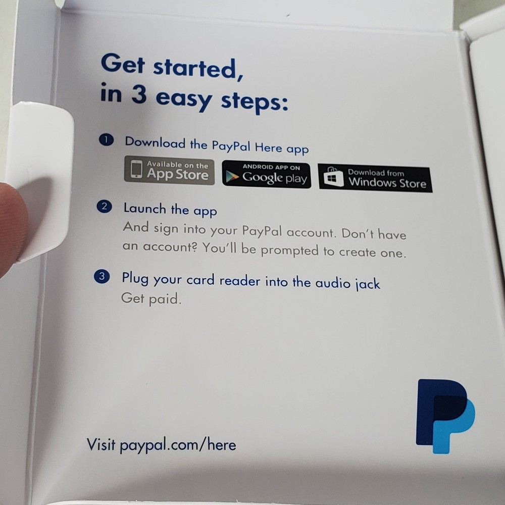 PayPal Mobile Card Reader Swiper PayPal Here Audio Jack With Box IPhone Android
