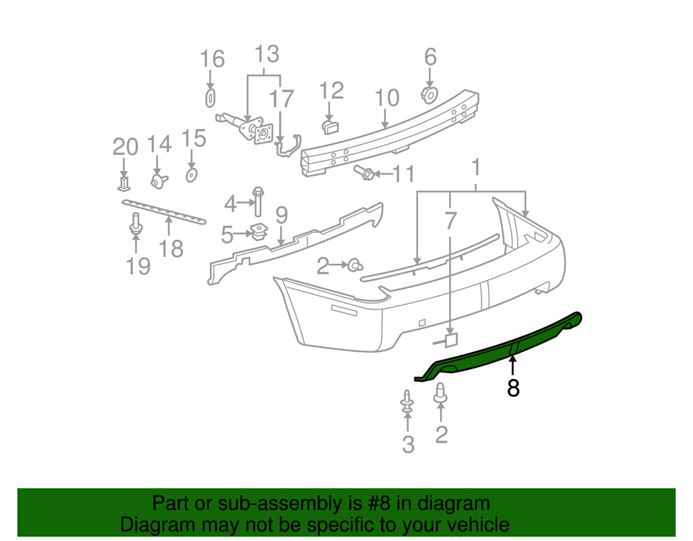 Genuine GM Insert Panel 15891223