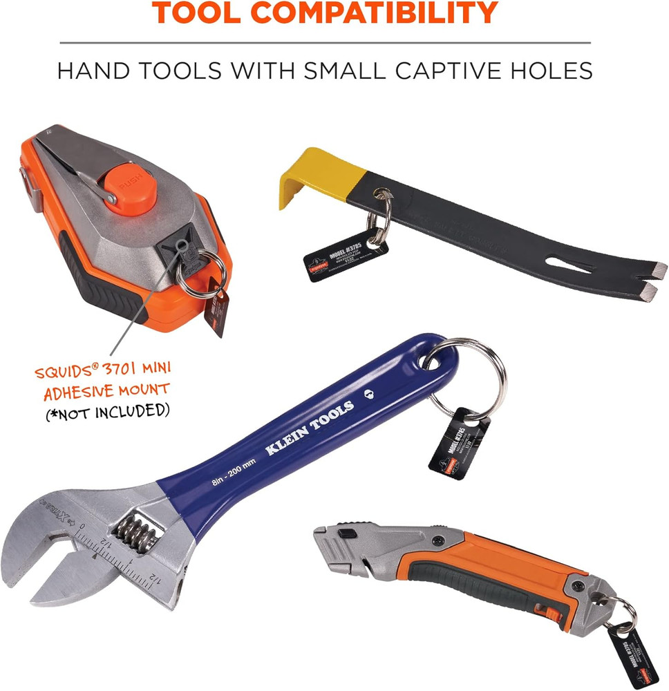 Squids 3785 Tool Tethering Split Ring Tool Attachment, 1.5" Diameter