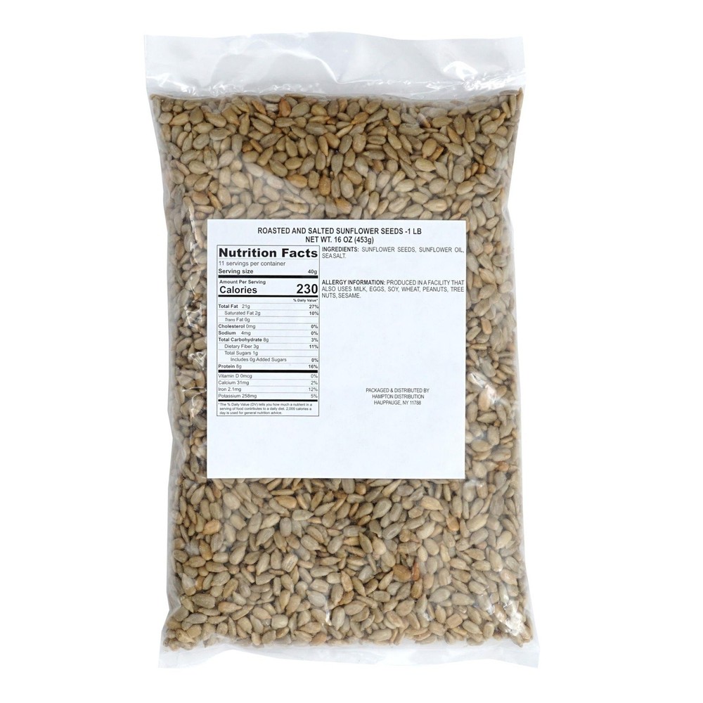 Raw Sunflower Seeds, 2 Pound Bag, Hampton Distribution