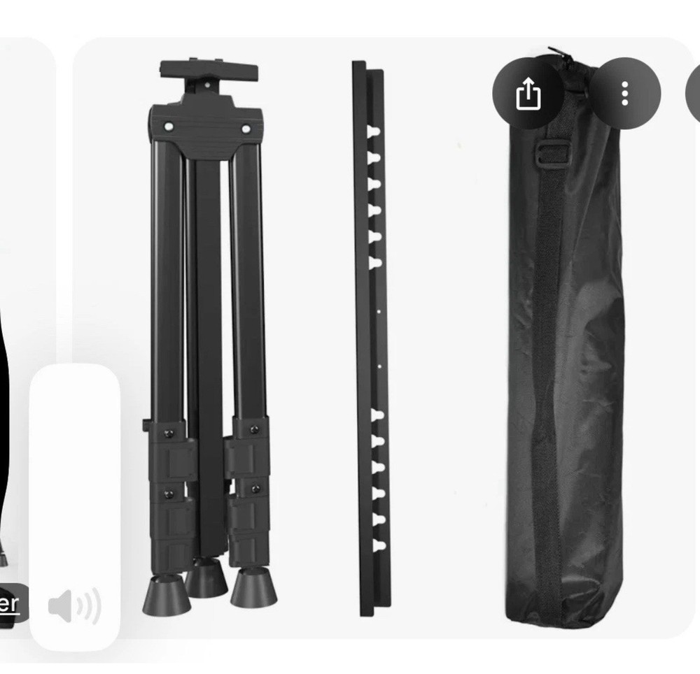 Aredy 66" Easel Stand for Display ~ BLACK ~ 2 Pack  NEW