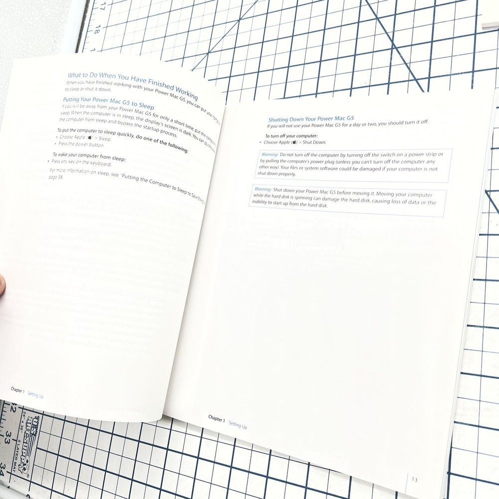 (2) Apple Computer Manuals PowerBook G4 Getting Started Power Mac G5 User Guide