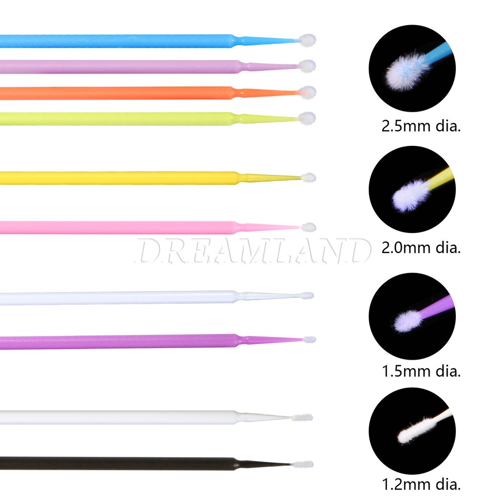 100pcs Dental Micro Applicator Disposable Tooth Brush Tips Regular/Fine