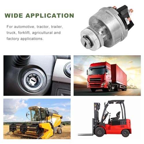 Ignition Switch with Key, 4-Position Ignition Starter Switch Lock