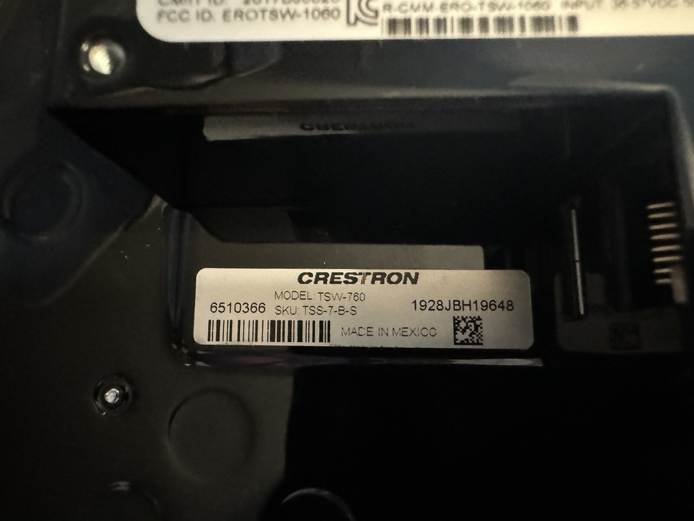 Crestron TSW-760 Touch Screen