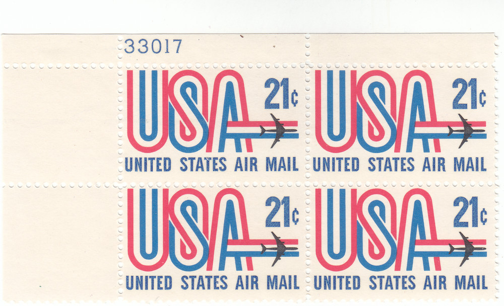 Scott# C81 - 21c Multicolor - USA & Airplane - MNH