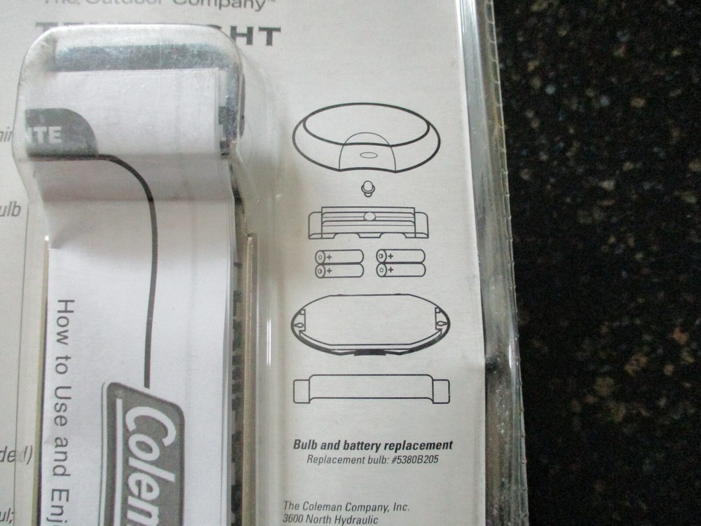 Vintage Coleman Tent Light Battery Powered - Unopened Package 2007