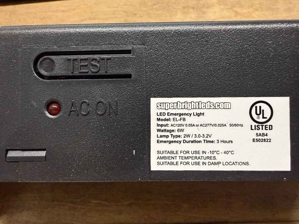 EL-FB LED EMERGENCY LIGHT