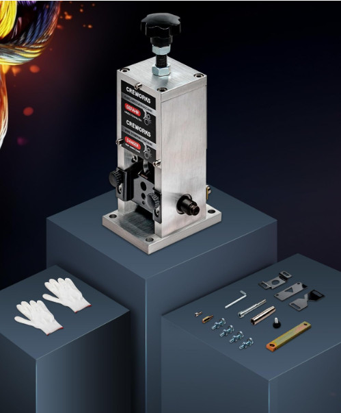 CREWORKS Manual Wire Stripper Machine 0.06–1" Drill Powered Tool