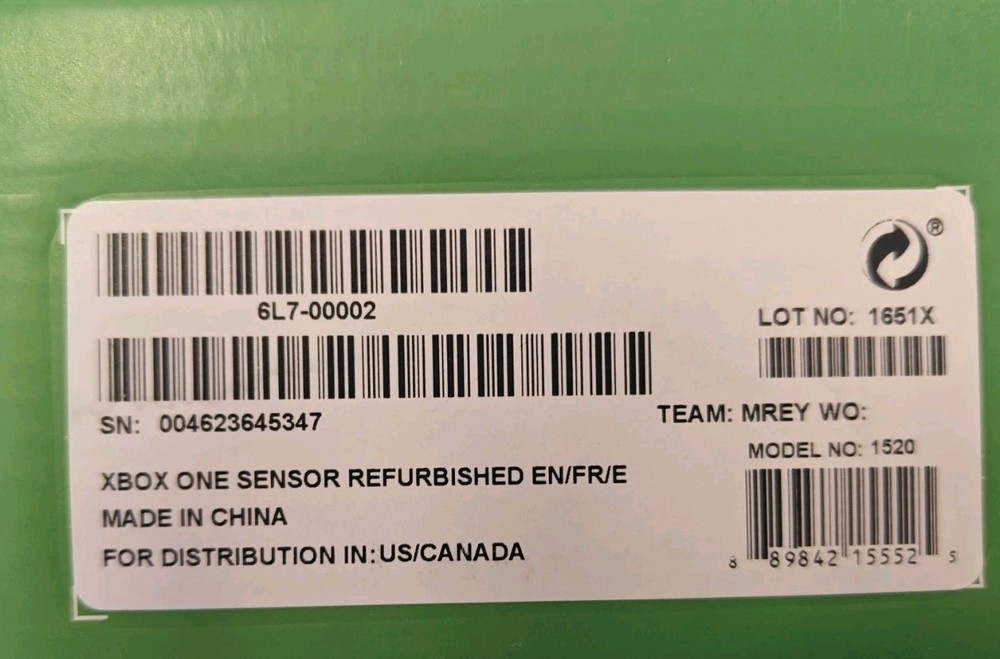 OEM Microsoft Xbox One Kinect Motion Sensor Camera Bar And Kinect Power Adapter