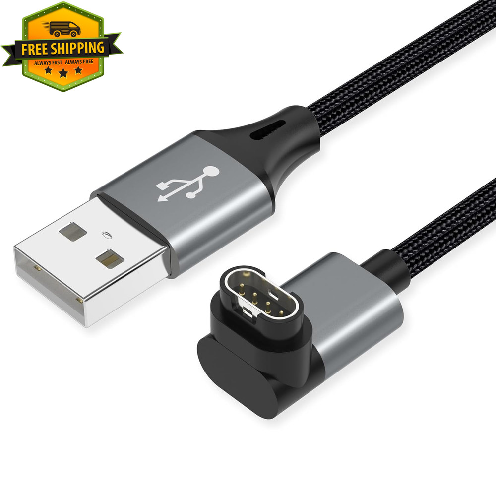 Charging Cable 2 Pack 3.3ft Braided FOR Garmin Fenix Forerunner Venu