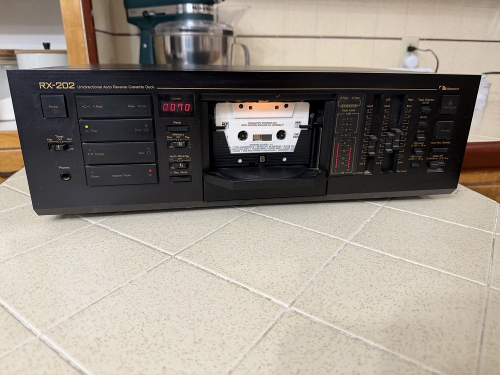 Nakamichi RX-202 Cassette Deck Uni-Directional Auto-Reverse/works/sounds Great