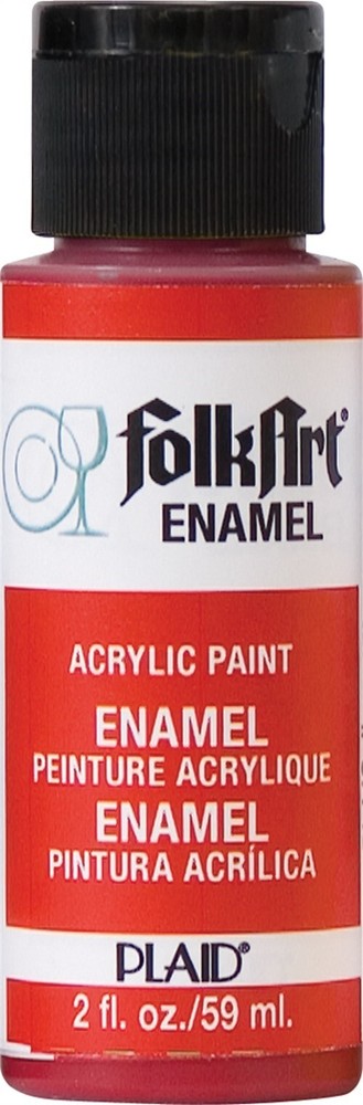 FolkArt Enamel Paint 2oz-Engine Red