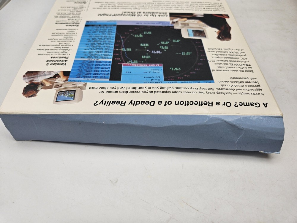 Tracon II Multi Player Air Traffic Control Simulator Big Box Game IBM