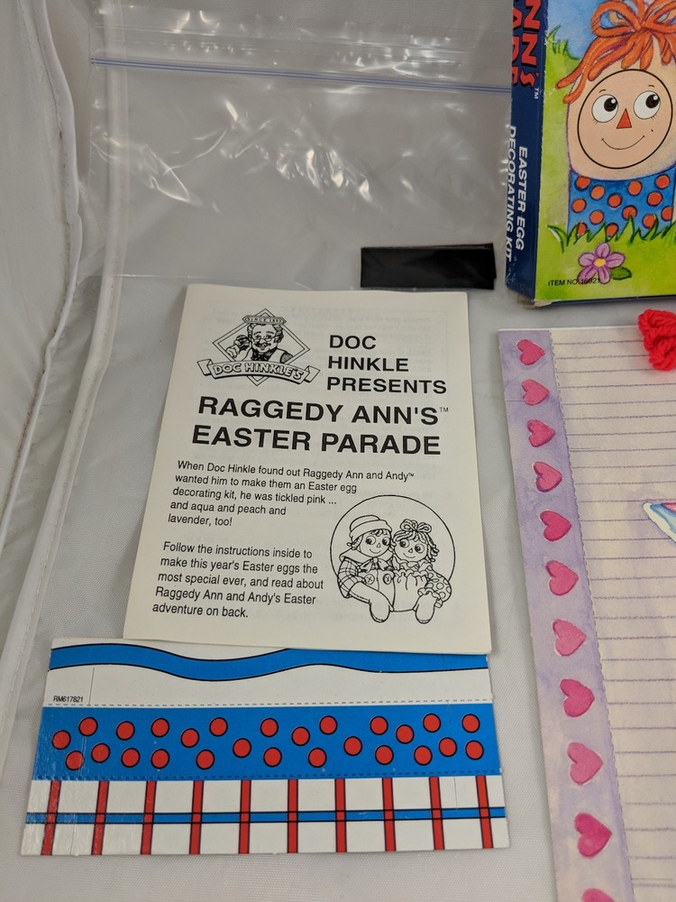 Raggedy Anns Easter Parade Egg Decorating Kit 1992 MacMillan Inc