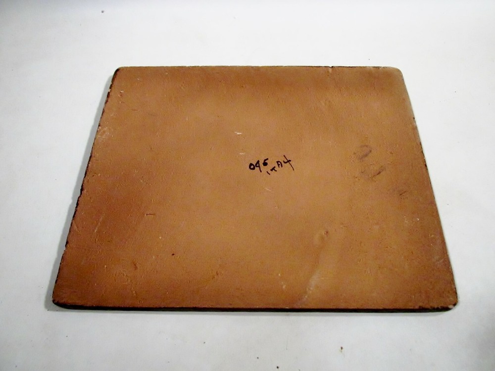 Midcentury Italian Pottery Abstract Wall Plaque Tile Raymor
