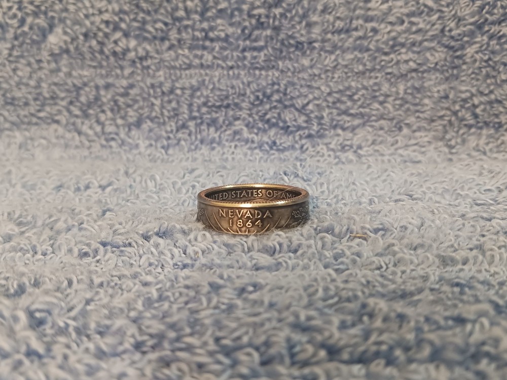 NEVADA State Washington Quarters coin ring 10 (2006) clad