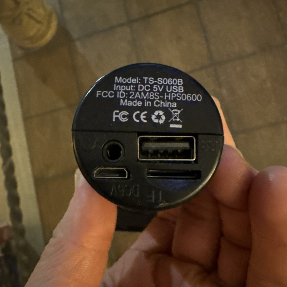 Tech Solutions LED Bluetooth Karaoke Studio Wireless Mic With Speaker Black