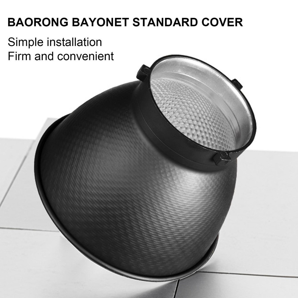 18cm Metal Parabolic Softbox Quick Release Grid Parabolic Softbox