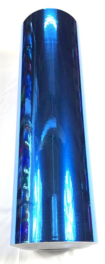 Fluorescent Blue Chrome Mirror Sign Plotter Cutter Vinyl Roll
