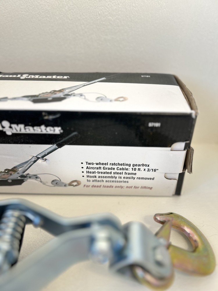 Haul Master Cable Winch Puller 4000 lb capacity NEW in box