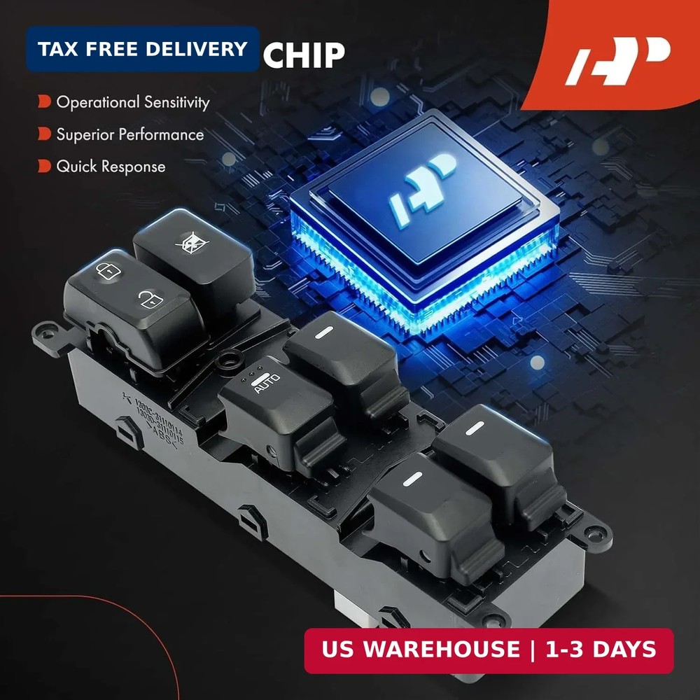 A-Premium Master Power Window Switch Compatible with Kia Rio 2012-2017,18