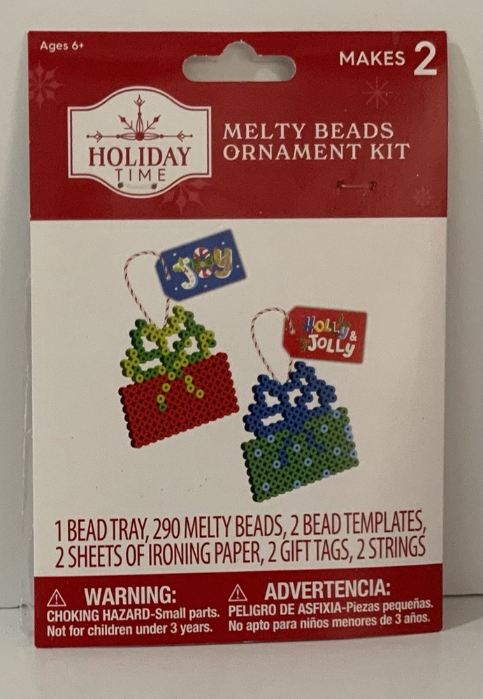 Holiday Time Melty Beads Ornament Kit