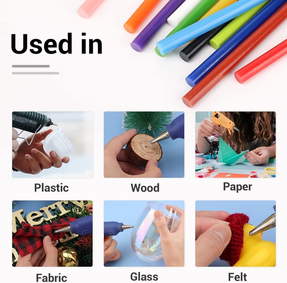 Hot Glue Sticks Bulk 36 Pack Full Size for Crafts Repairs School Projects