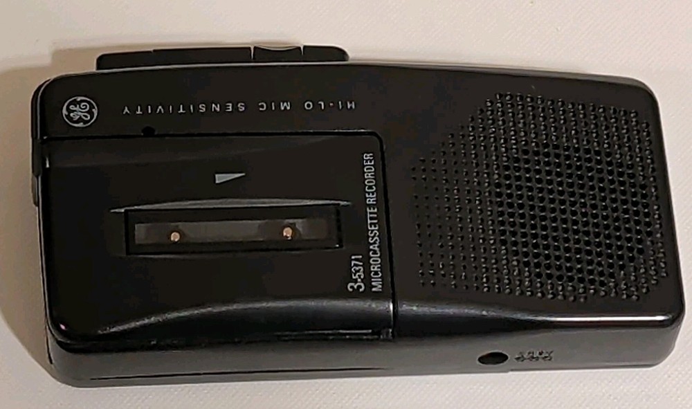 Vintage GE Microcassette Recorder 3-5371