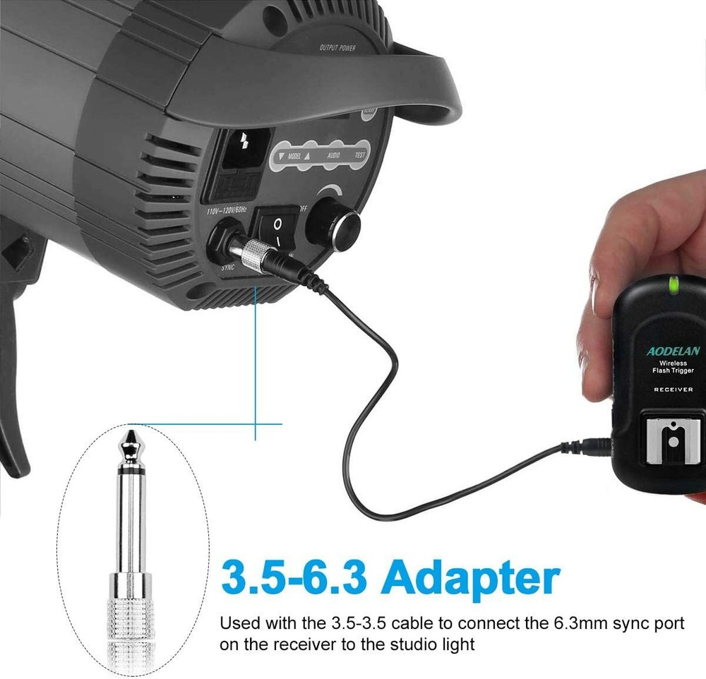 Universal Hotshoe 2.4Ghz 200M Wireless Flash Trigger Transmitter Receiver Unit