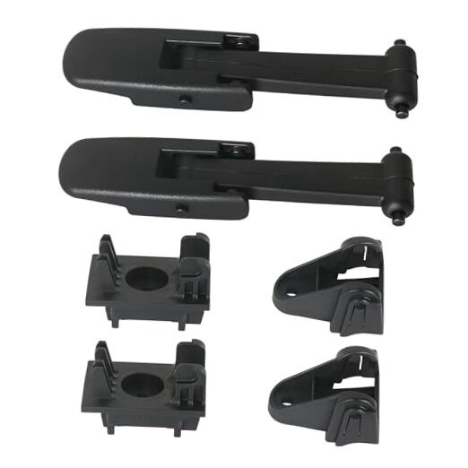 Peterbilt 567 579 Hood Latch Rubber Strap w/Mounting Base & Catch Bracket 2 PCS
