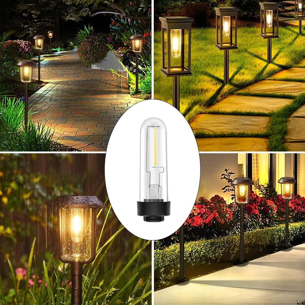 Solar Light Bulb for Hampton Bay Solar Light, 3 Volts Pathway Light Bulb, 1 Pack