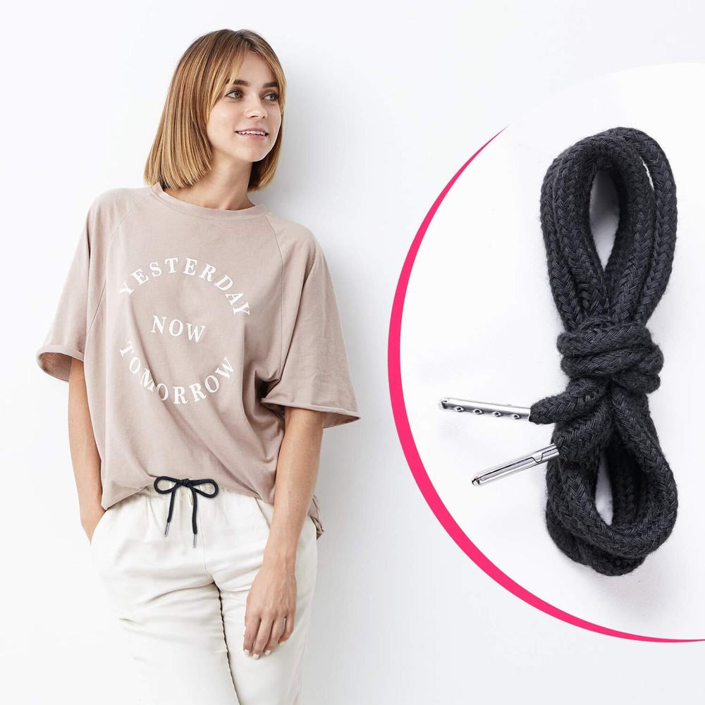 8 Pcs Drawstring Cord Replacement for Sweatpants Short Pants Jackets Coats