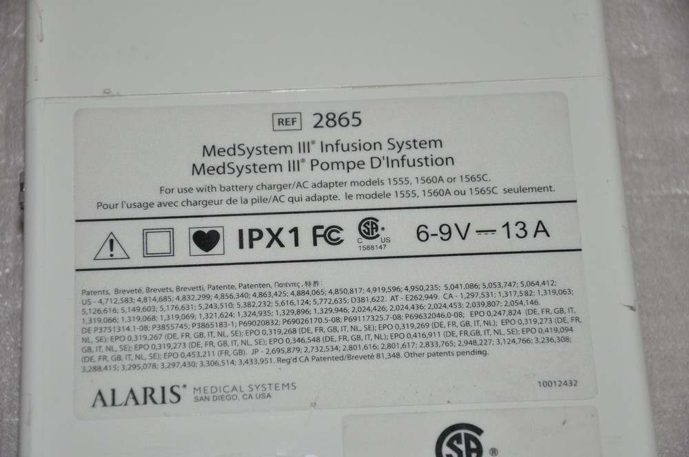 MedSystem III 2865B with Pole Clamp