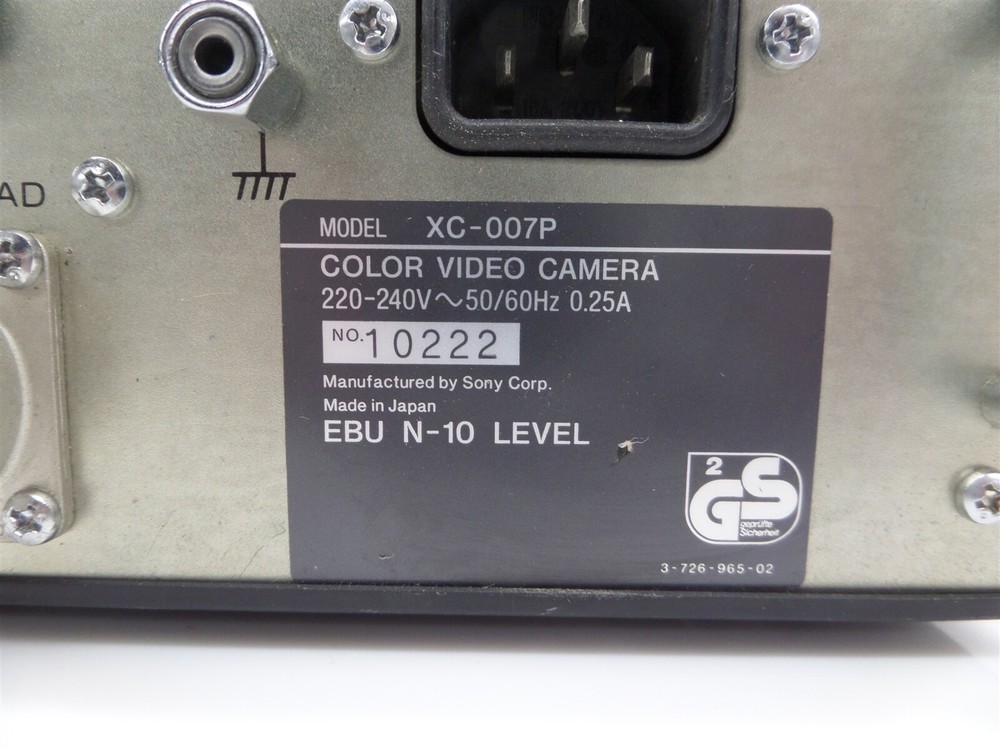 Sony XC-007P Video Camera Control Unit