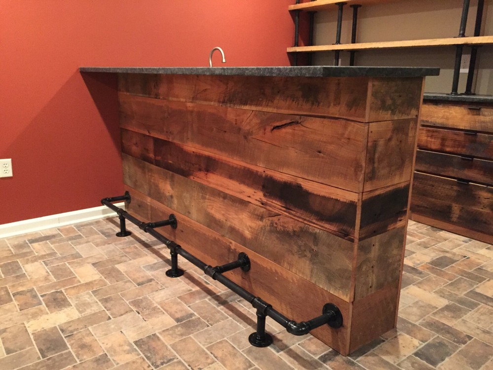 Custom Built Home Bar - Basement Pub