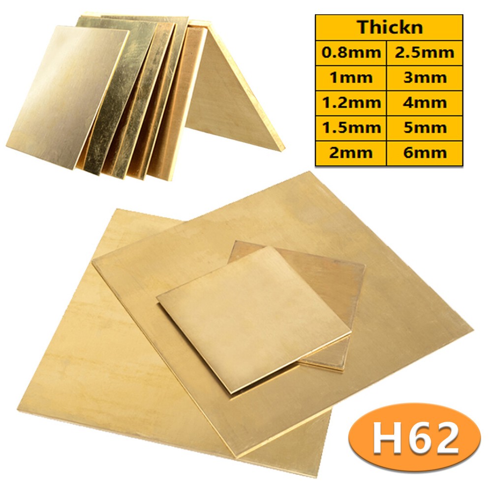 Brass Sheet Various Sizes, Thickness 0.5~6mm For Models Making, Jewellery Making