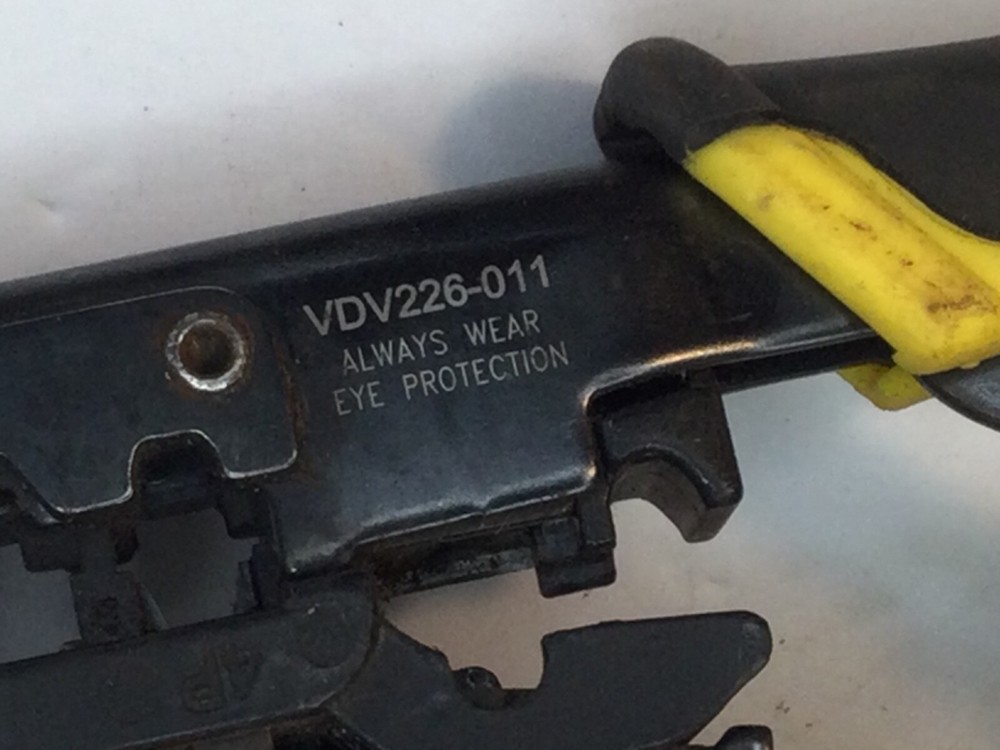 Klein Tools VDV226-011-SEN Ratcheting Data Cable Crimper Stripper Cutter