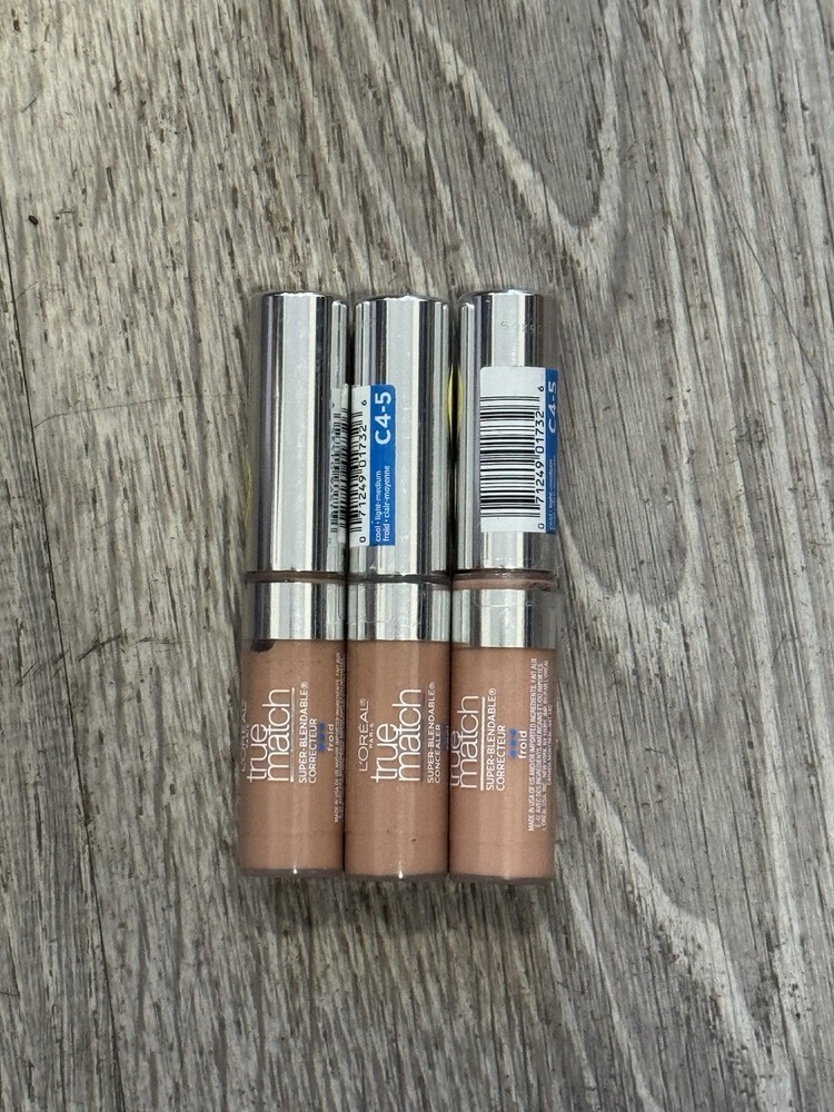 3 Pack! L’Oréal True Match Super Blendable Concealer C4-5. Light Medium