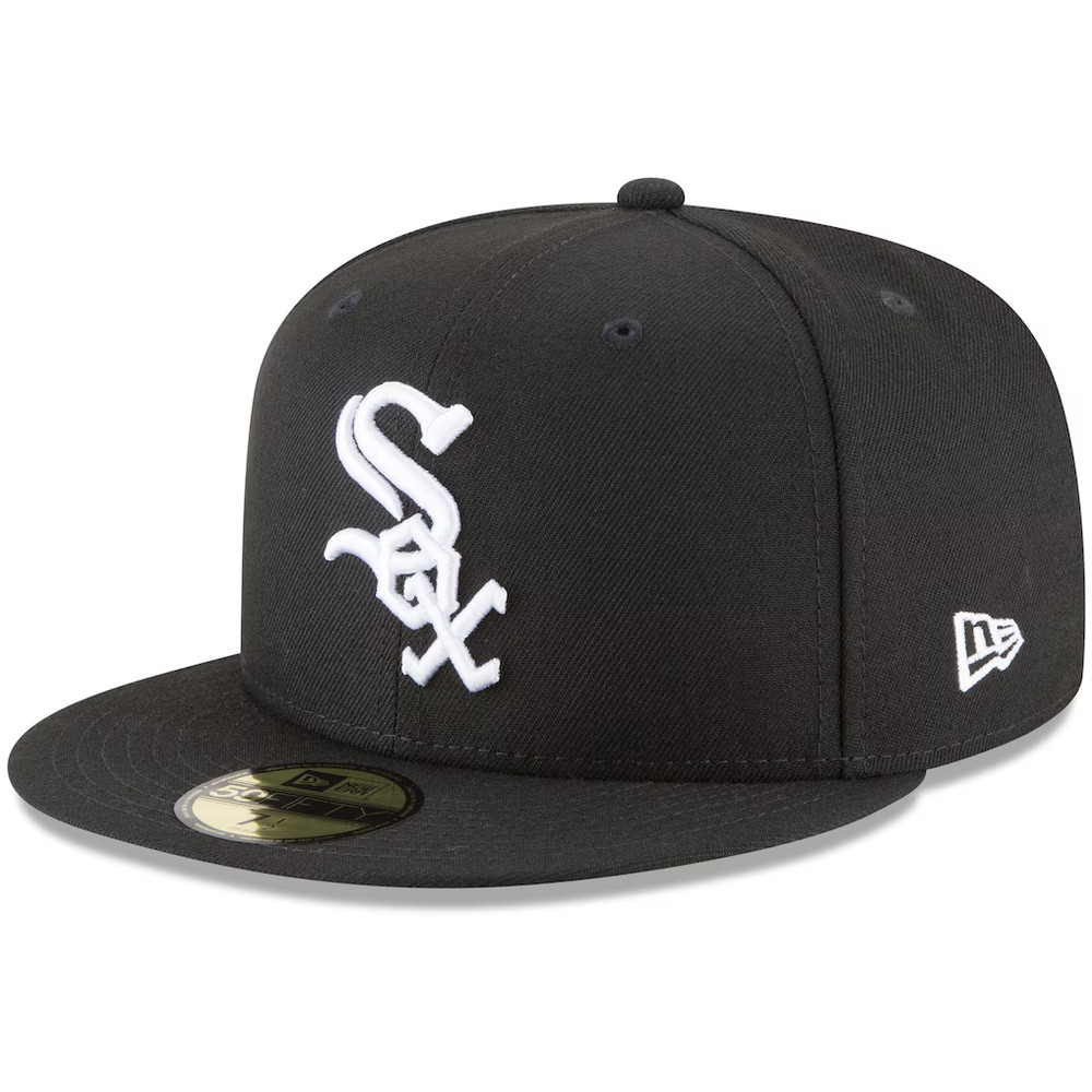 Chicago White Sox New Era 59FIFTY Fitted Hat Black MLB Baseball Cap