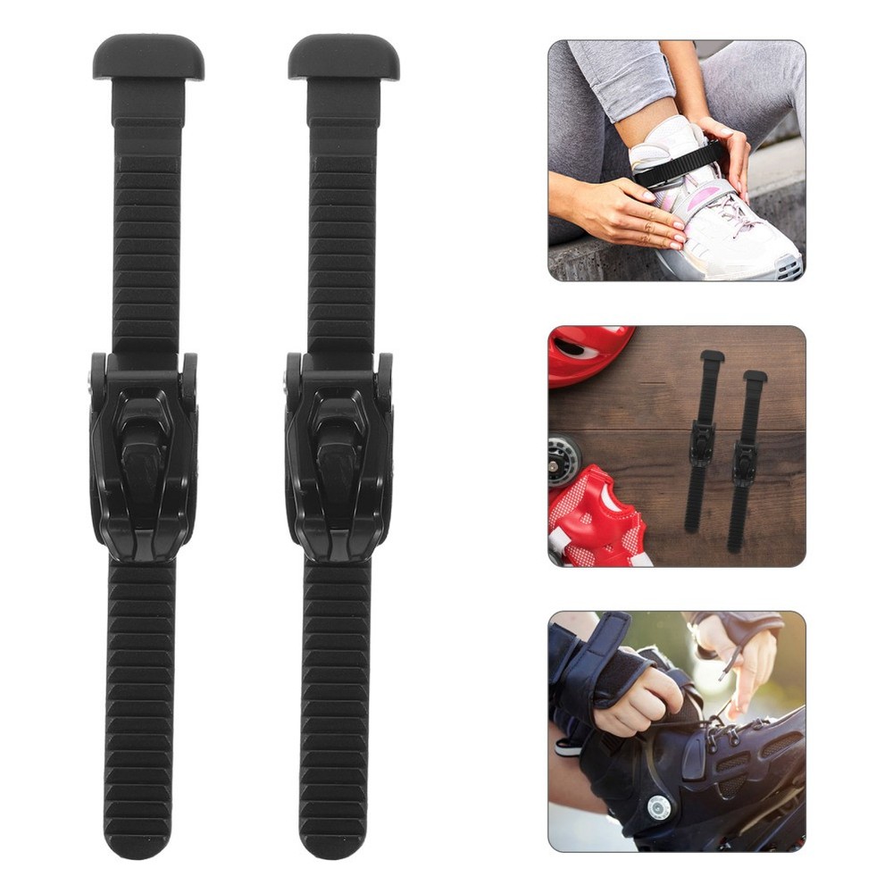 2 Sets Inline Skating Energy Straps Skate Buckle Adjustable Roller
