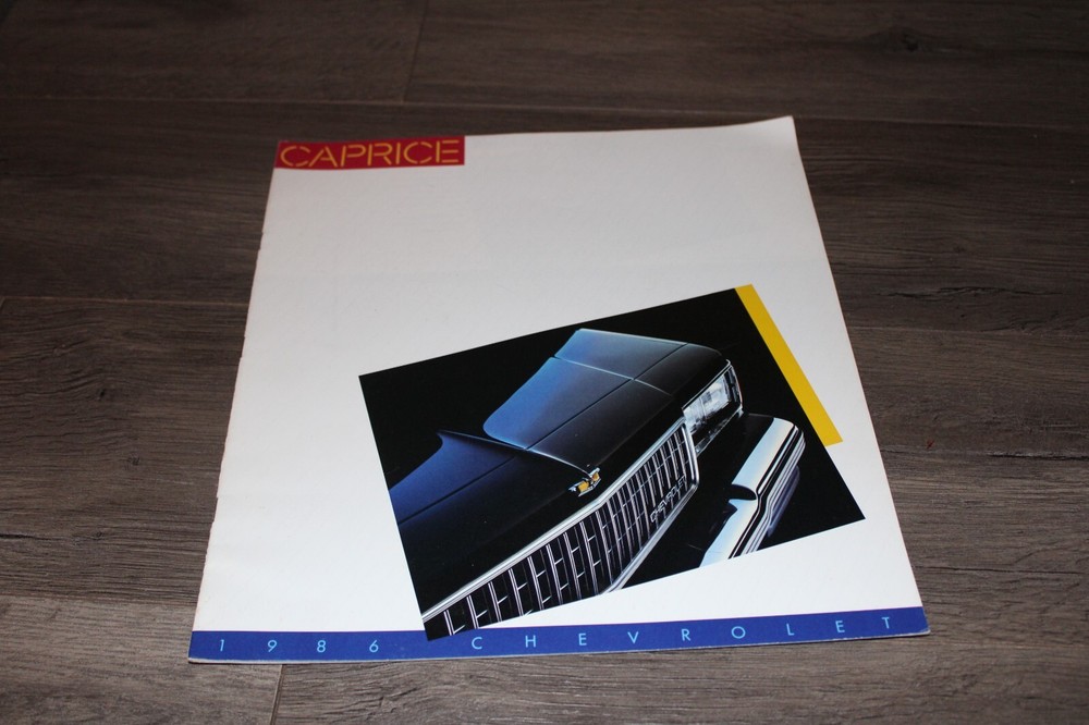 1986 Chevy Caprice sales brochure