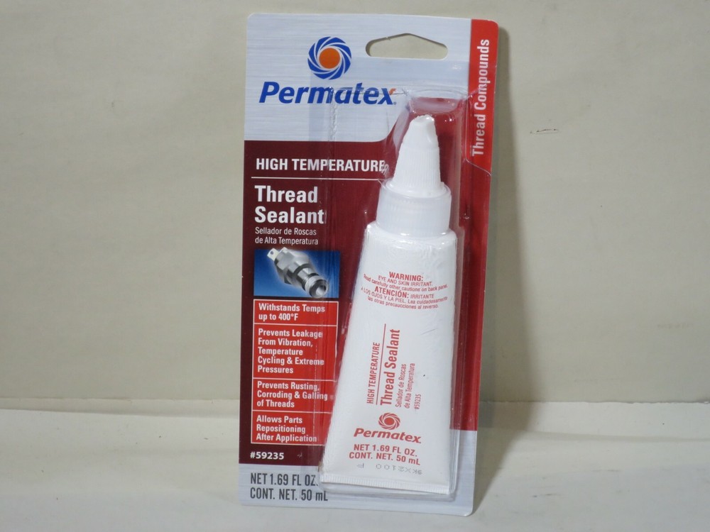 Permatex 59235 High Temperature Thread Sealant, 50 ml Tube