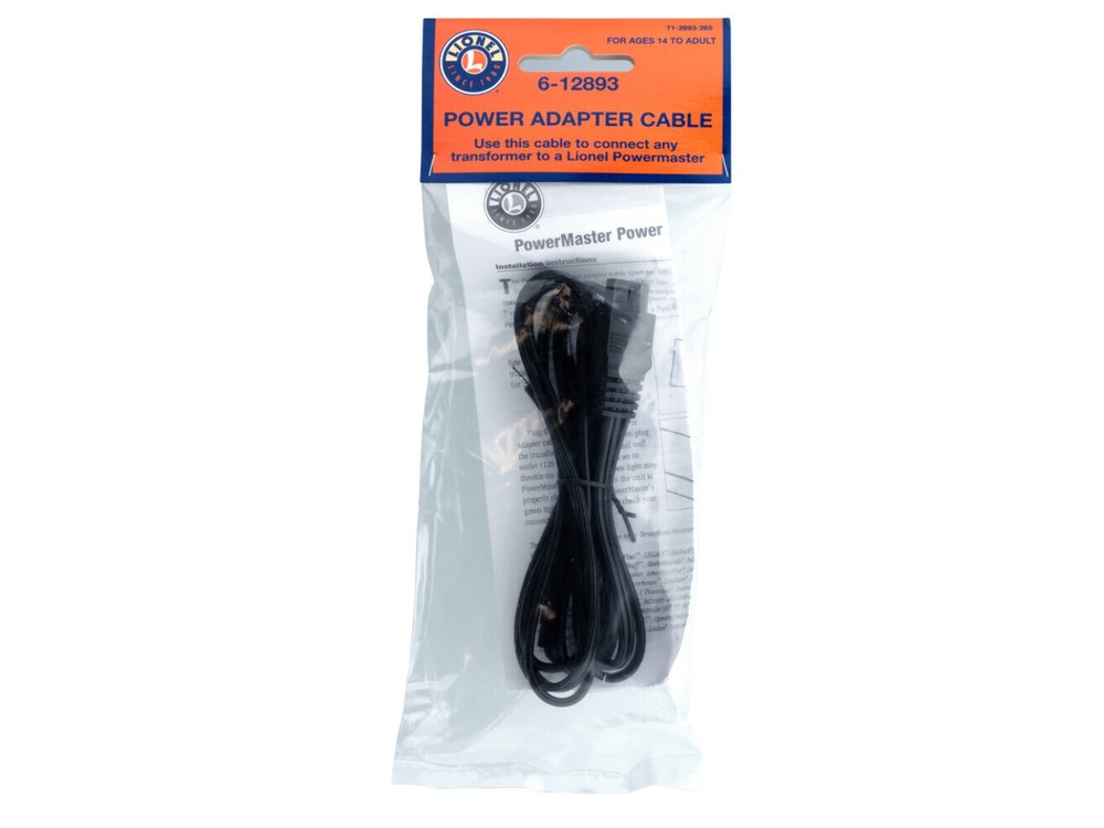Lionel 12893 Power Adapter Cable