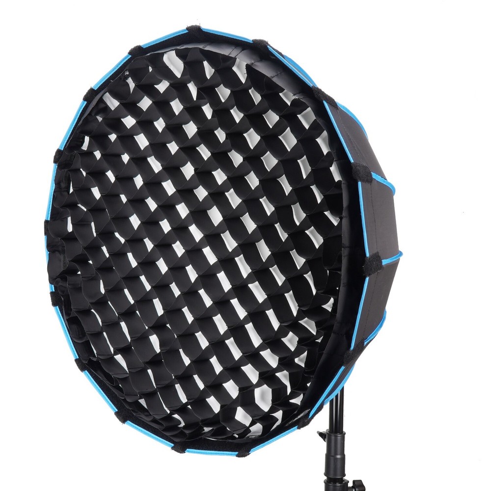 EACHSHOT 60cm Softbox Bowens Mount with Grid / Eggcrate For Studio Flash Light