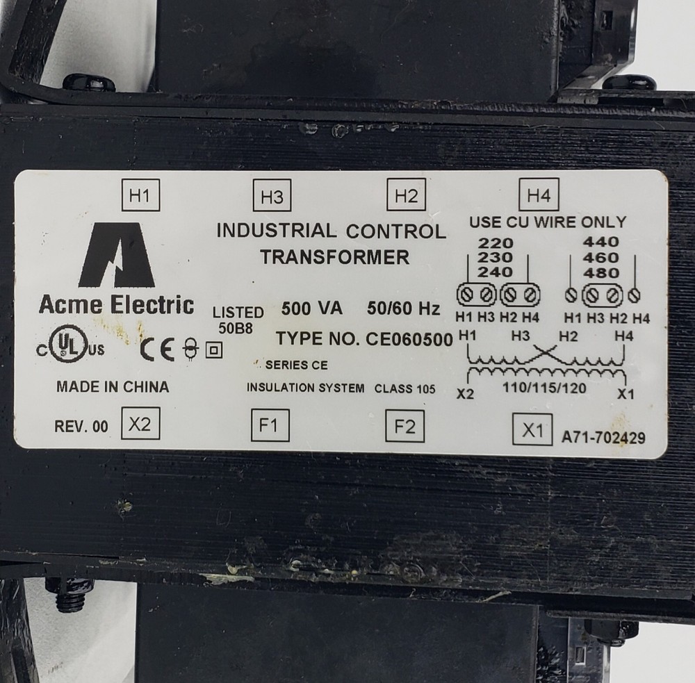 ACME CE060500 500v Industrial Control Transformer